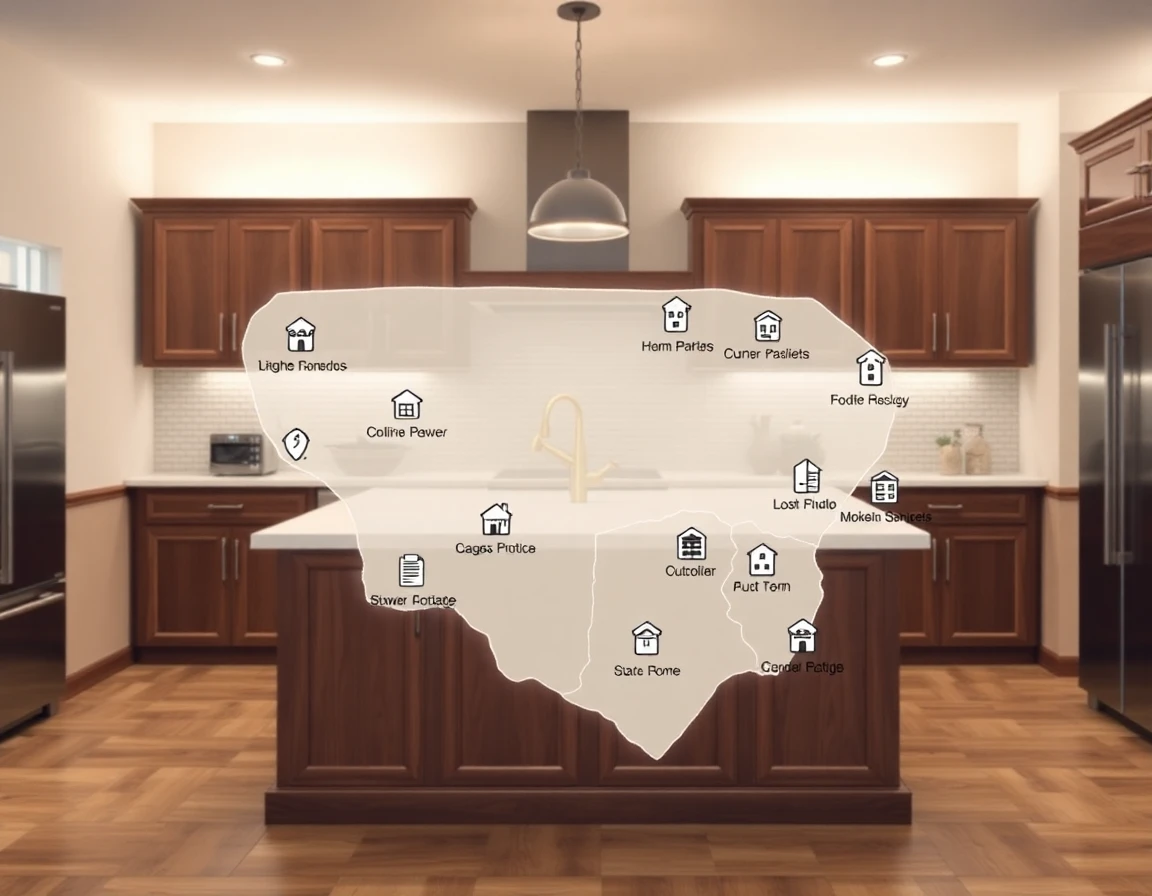 Kitchen Remodeling Service Areas Map