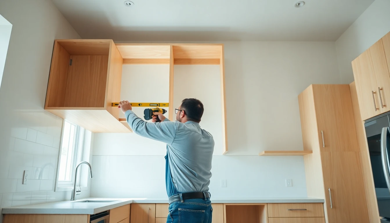 Custom Kitchen Cabinet Installation